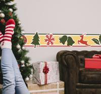 Muursticker kerst stickerrand