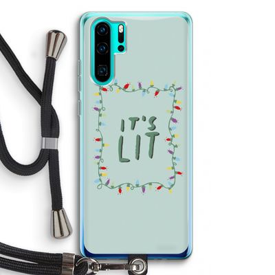 It's Lit: Huawei P30 Pro Transparant Hoesje met koord