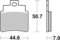 BREMBO Remblokken, voor de moto, Scooter Organisch 07050CC