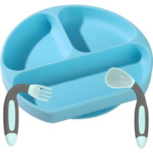 HI NATURE™ Baby bord met zuignap - Siliconen baby bestek - kinderservies & drinkbekers Baby servies