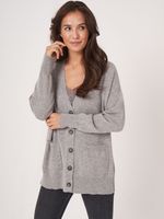 Oversized organisch cashmere vest - thumbnail