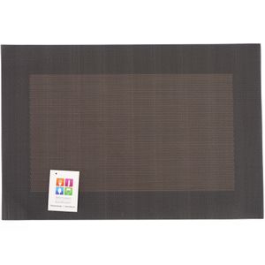 Placemats Hampton - 1x - bruin - PVC - 30 x 45 cm