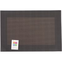 Placemats Hampton - 1x - bruin - PVC - 30 x 45 cm - thumbnail