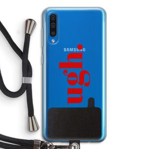 Ugh: Samsung Galaxy A50 Transparant Hoesje met koord