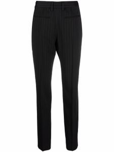 MM6 Maison Margiela pantalon slim à fines rayures - Noir