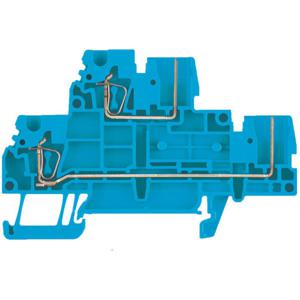 Dubbeldeksdoorgangsklem Weidmüller ZDT 2.5/2 BL 1348970000 Blauw 50 stuk(s)