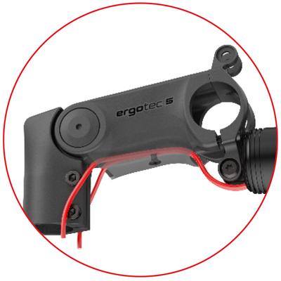 Ergotec stuurpen ahead 50 xl si ø28.6mm vork / 110mm / ø31.8mm zwart