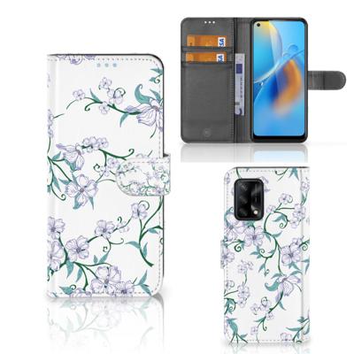 OPPO A74 4G Uniek Hoesje Blossom White | Portemonnee hoesje