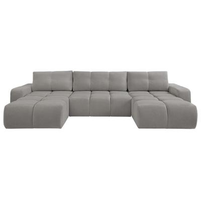 Haluta Charm - U-bank - slaapfunctie - 359x177x88 - Chenille- Grijs