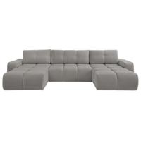 Haluta Charm - U-bank - slaapfunctie - 359x177x88 - Chenille- Grijs