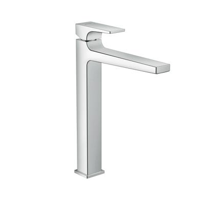 Hansgrohe Metropol ééngreeps wastafelkraan 260 met rechte greep en PushOpen afvoerplug, chroom