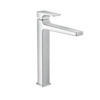Hansgrohe Metropol ééngreeps wastafelkraan 260 met rechte greep en PushOpen afvoerplug, chroom