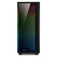 Sharkoon RGB LIT 200 Midi-tower PC-behuizing Zwart - thumbnail