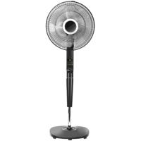 Mat Zwarte Staande Ventilator - Kunststof - 55W - Verstelbaar