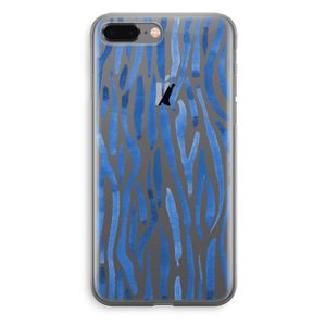 Blauwe nerven: iPhone 8 Plus Transparant Hoesje