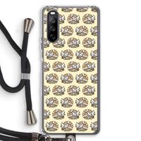 Slapende poes: Sony Sony Xperia 10 III Transparant Hoesje met koord