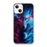 Where Light And Dark Meet: iPhone 13 mini Transparant Hoesje