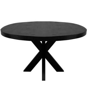 Kick eettafel Dax rond - 120cm - Zwart