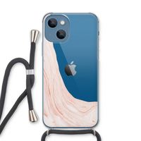 Peach bath: iPhone 13 Transparant Hoesje met koord