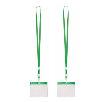 20x Badgehouder met groen keycord