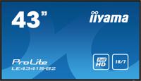 iiyama PROLITE LE4341S-B2 Digitale signage flatscreen 108 cm (42.5") LCD 350 cd/m² Full HD Zwart 18/7