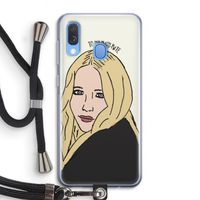 Mary Kate: Samsung Galaxy A40 Transparant Hoesje met koord