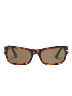 Persol lunettes de soleil PO3326S à monture rectangulaire - Marron