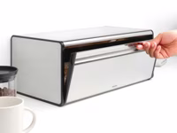 Brabantia Broodtrommel met klepdeksel matt steel