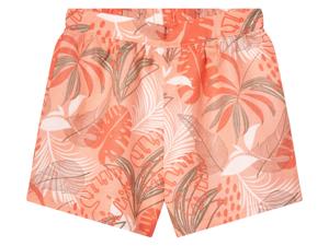 lupilu Korte linnen kinder broek (koraal/wit/groen, 110/116)