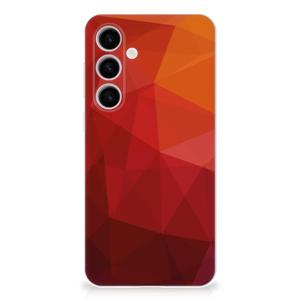 TPU Hoesje voor Samsung Galaxy S24 Plus Polygon Red