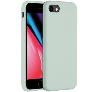 Accezz Liquid Silicone voor Apple iPhone SE (2022 / 2020) / 8 / 7 Telefoonhoesje Blauw