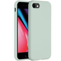 Accezz Liquid Silicone voor Apple iPhone SE (2022 / 2020) / 8 / 7 Telefoonhoesje Blauw - thumbnail