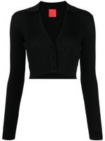 Cashmere In Love cardigan Callen à coupe crop - Noir - thumbnail