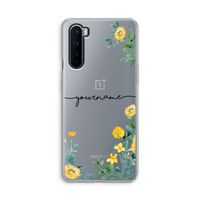 Gele bloemen: OnePlus Nord Transparant Hoesje