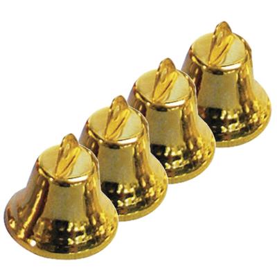 Hobby klokjes/bellen - 60x - goud kleurig - 16 mm - Hobby knutselen materialen - kleine klokjes