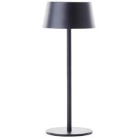Brilliant Zwarte design tafellampPicco op batterij - G40400/76