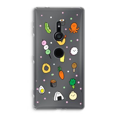 Happy bento friends: Sony Xperia XZ2 Transparant Hoesje