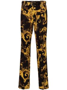 Versace Jeans Couture pantalon à imprimé Barocco - Noir