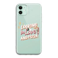 Pizza is the answer: iPhone 11 Transparant Hoesje