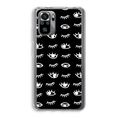 Eye pattern #3: Xiaomi Redmi Note 10S Transparant Hoesje