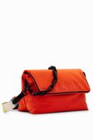 Grote lichte effen schoudertas - ORANGE - U
