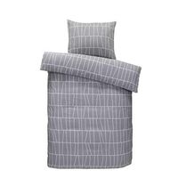 Easy dekbedovertrek Liverpool - grijs - 140x200 cm - thumbnail