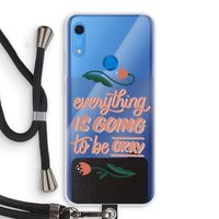 Optimistic flower girl: Huawei Y6s Transparant Hoesje met koord