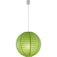 LED Hanglamp - Hangverlichting - Trion Ponton - Rond - Mat Groen - Papier - thumbnail