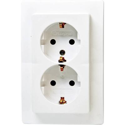 Kopp 941102063 Wandcontactdoos met randaarde Inzetstuk Paris Wit 1 stuk(s)