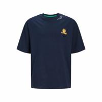 T-Shirt met Korte Mouwen voor kinderen Jack & Jones Jorcole Back Print Marineblauw - Maat: 110-116 cm