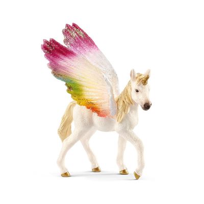 Schleich Bayala - Gevleugelde regenboog eenhoorn veulen, speelgoedfiguur 70577