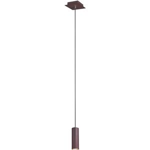 LED Hanglamp - Trion Mary - GU10 Fitting - 1-lichts - Vierkant - Roestkleur - Aluminium