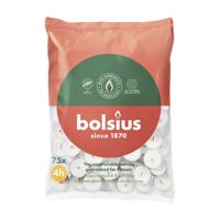 Bolsius theelicht wit 4h zak a 75st