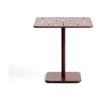 Kave Home Brai tuintafel 70x70 cm gegalvaniseerd Burgundy